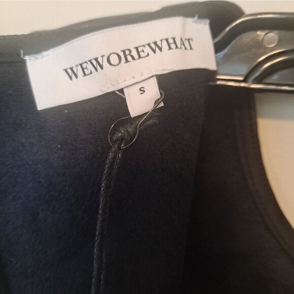 WEWOREWHAT Vegan Leather Mini Dress NWT Size Small - Picture 5 of 5